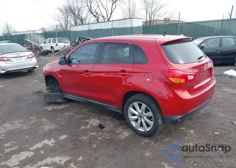 2014 Mitsubishi Outlander Sport Es из США, поврежденный, VIN 4A4AP3AU2EE003147